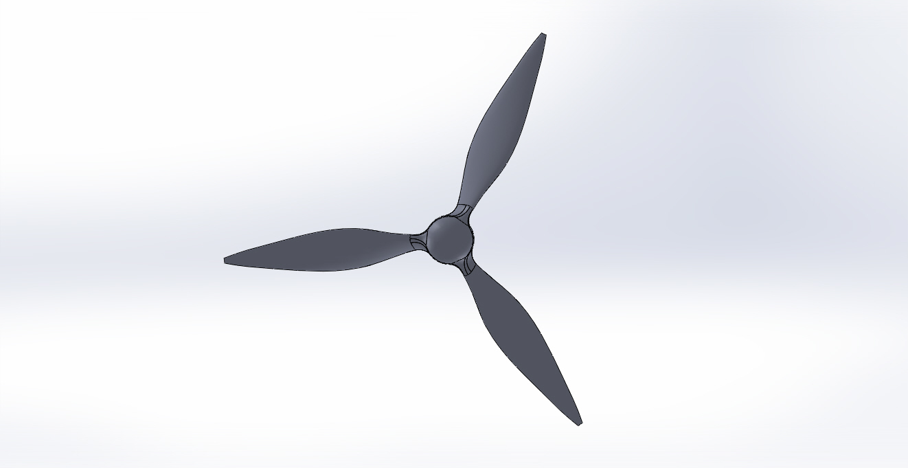 Download free STL file 3-blade propeller 140mm • 3D printing template ...